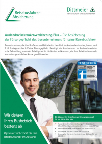 Auslandsreisekrankenversicherung Plus Reisebusfahrer