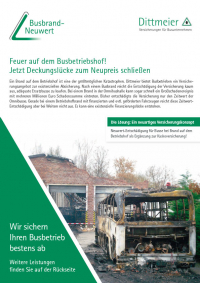 Busbrand-Neuwert-Versicherung