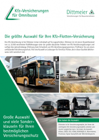 Kfz-Versicherungen für Omnibusse